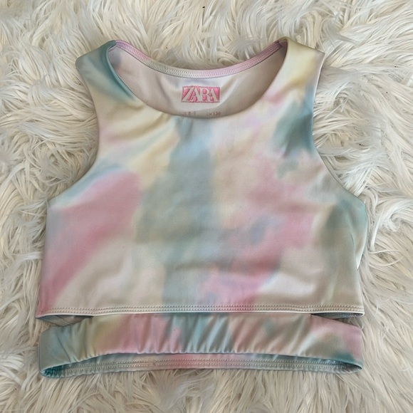Zara Kids Watercolour Sports Bra - Picture 1 of 3